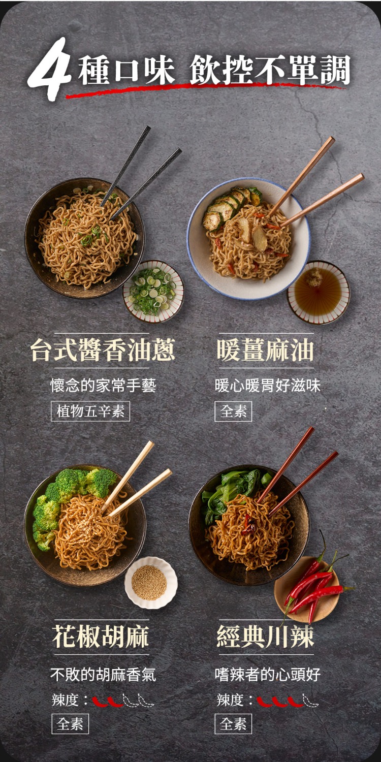 4種口味 飲控不單調