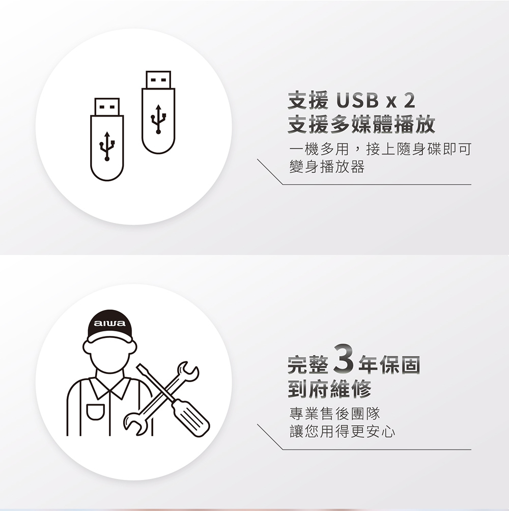 一機多用,接上隨身碟即可