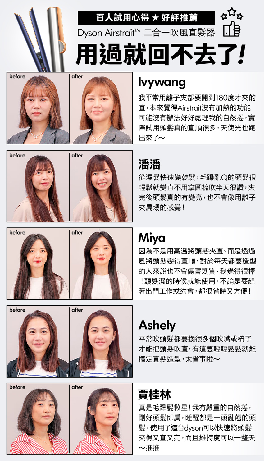 dyson 戴森 HT01 二合一吹風直髮器(銀銅色)+ H dyson 戴森 HT01 二合一吹風直髮器(銀銅色)+ H