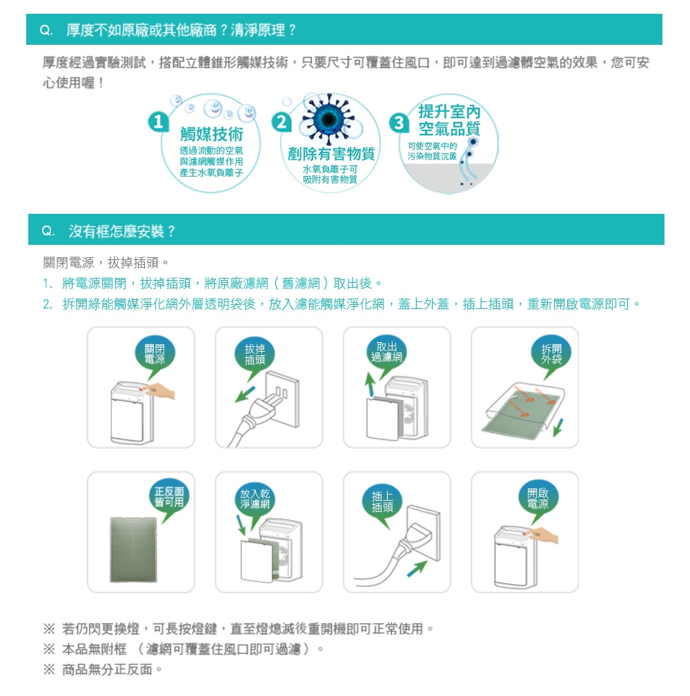 OriginalLife 清淨機濾網SHARP(適用KC-6