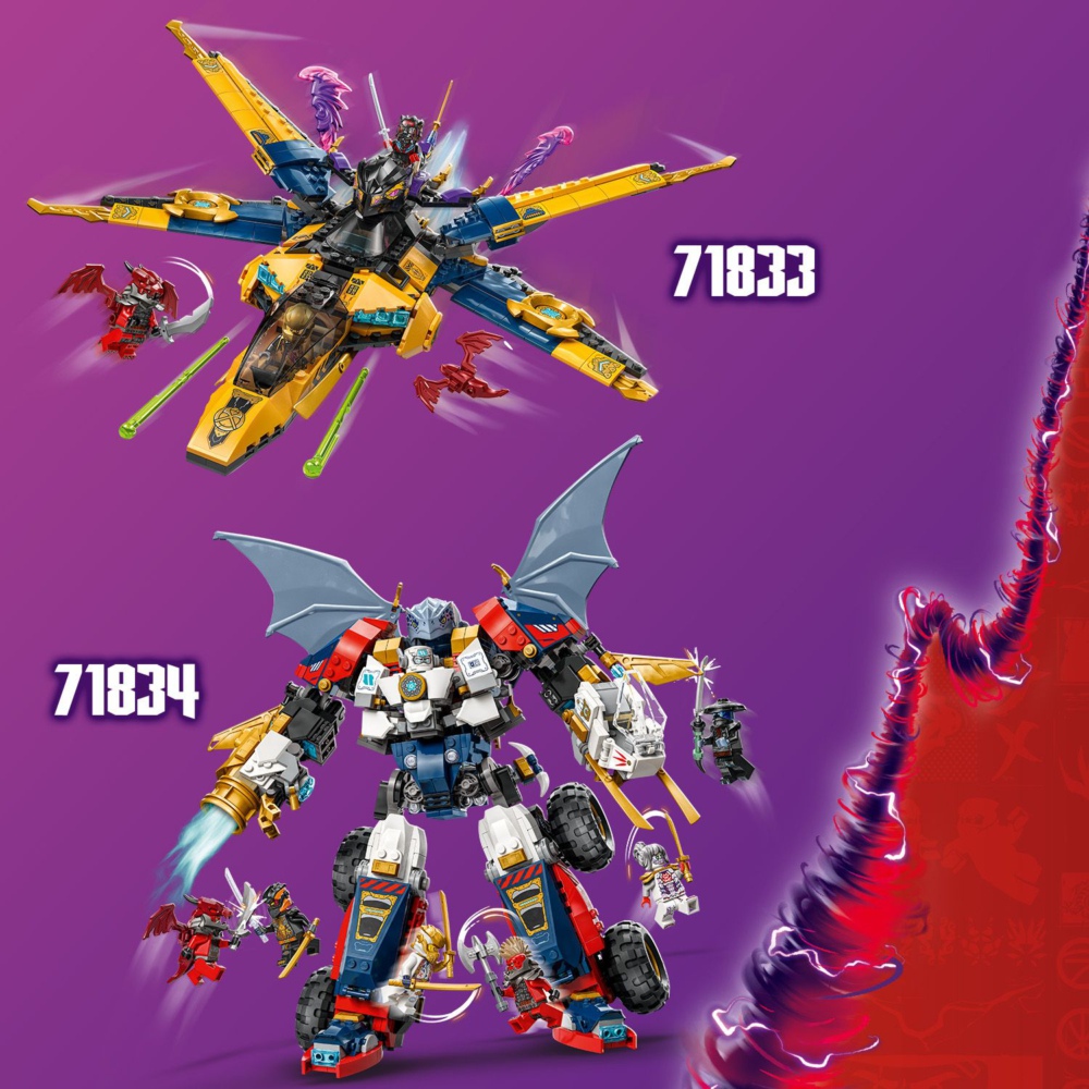 LEGO 樂高】旋風忍者系列71834 冰忍的終極合體機械人(機械人兒童玩具