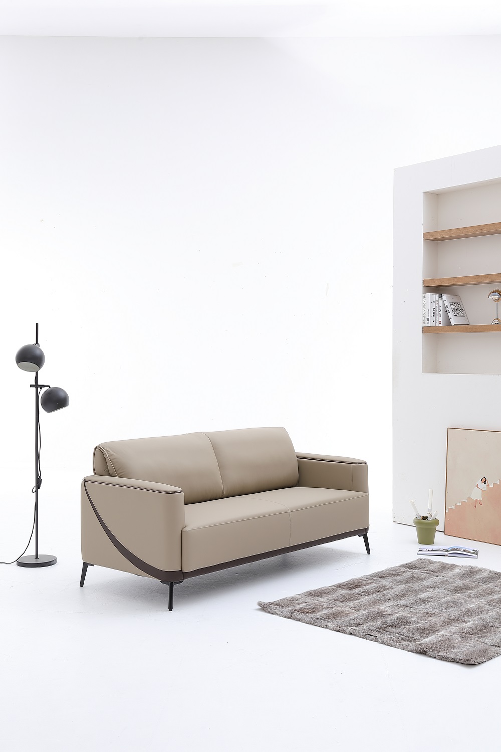 MUNA 家居 334型貓抓皮三人沙發(沙發 皮沙發 三人座