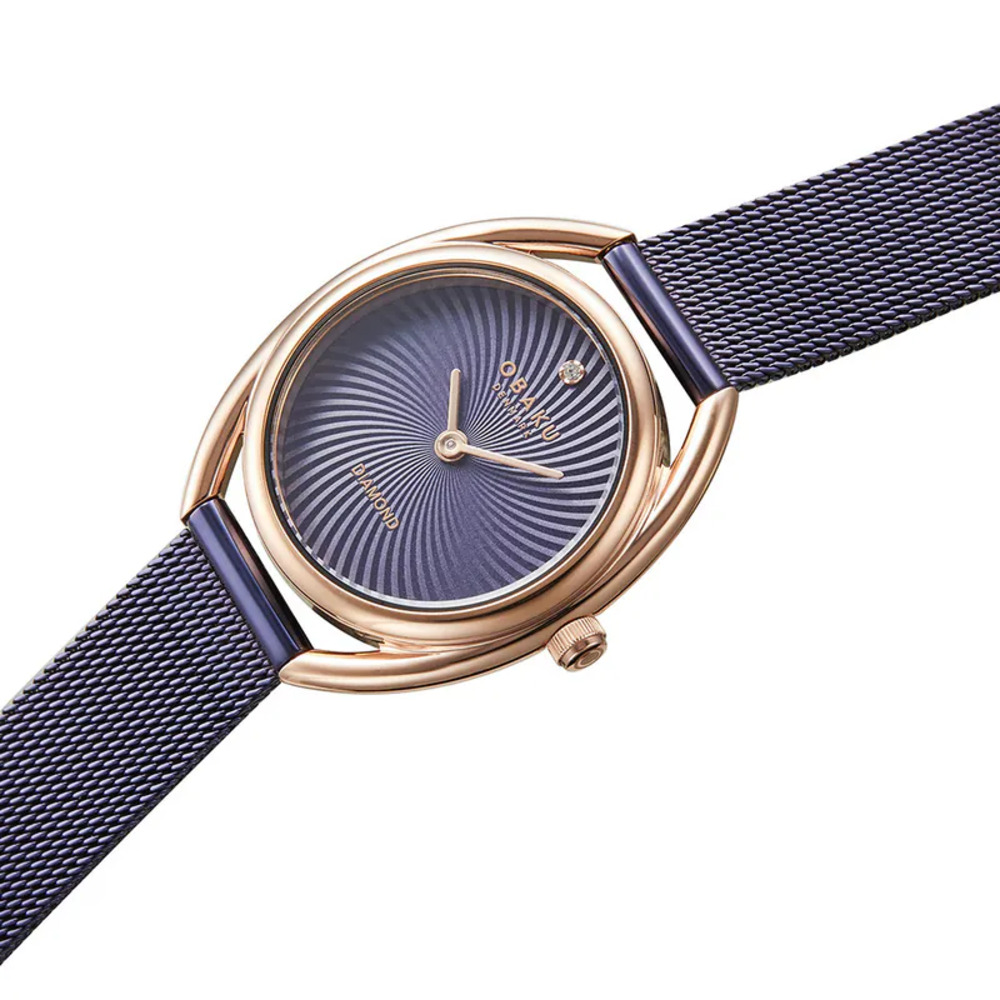 OBAKU 渦旋曲線時尚腕錶-貴氣紫(V286LXVQMQ)