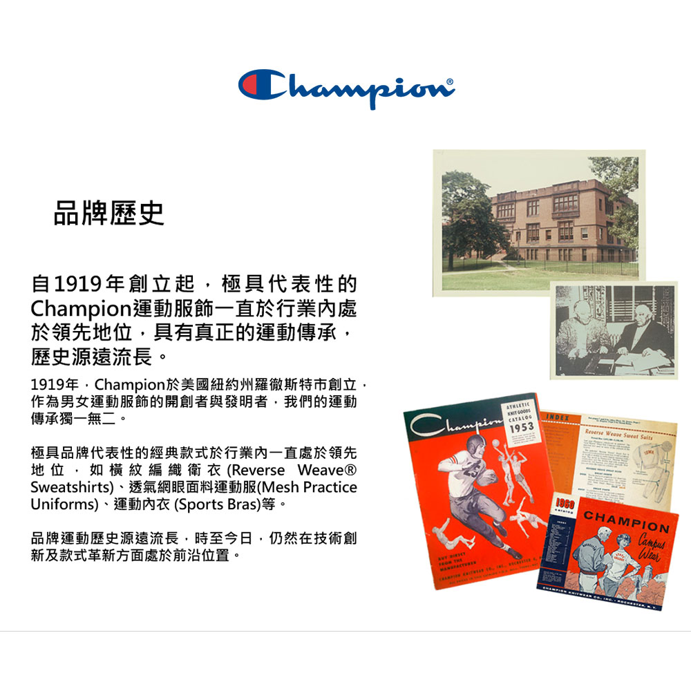 Champion 官方直營-LEGACY系列印花連帽上衣-女