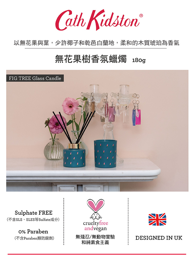 以無花果與葉,少許椰子和乾邑白蘭地,柔和的木質琥珀為香氣