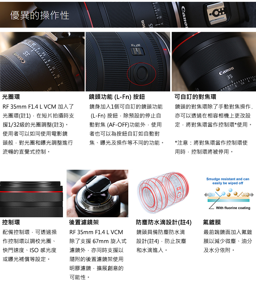 RF 35mm F1.4 L VCM 加入了