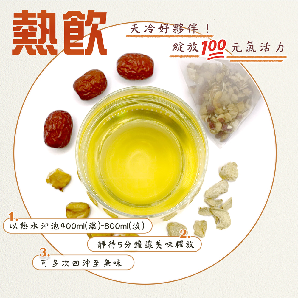 以熱水沖泡400ml濃800ml淡