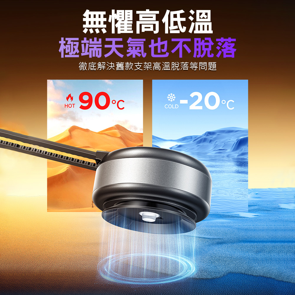 無懼高低溫 極端天氣也不脫落 徹底解決舊款支架高溫脫落等問題 
