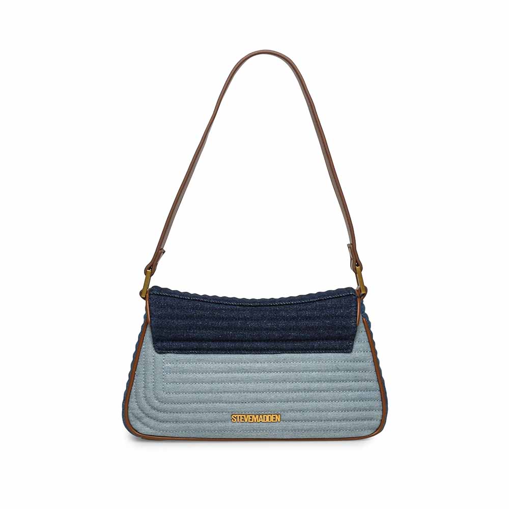 steve madden BTYL-N 丹寧拼接翻蓋肩背包(