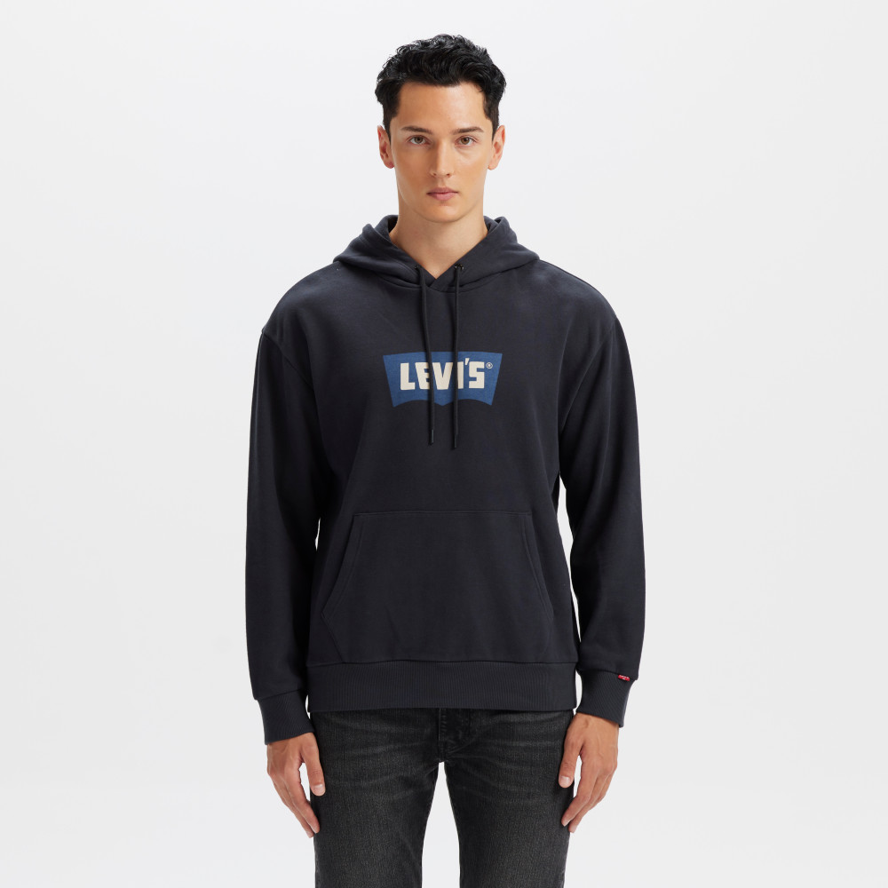 LEVIS 男款 寬鬆版帽T 經典LOGO帽t 男生帽袖 t