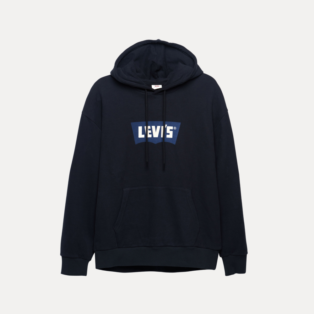 LEVIS 男款 寬鬆版帽T 經典LOGO帽t 男生帽袖 t