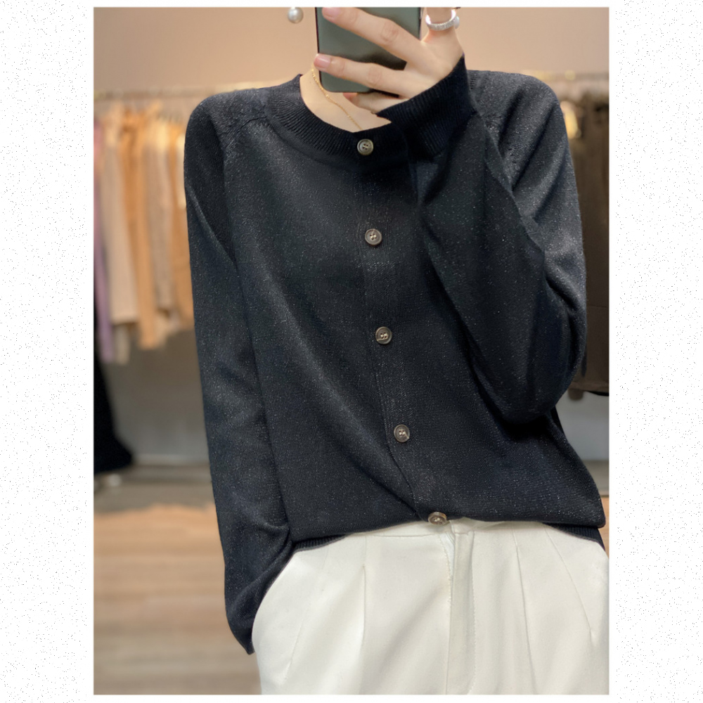 Very Buy 非常勸敗 預購/24年春季復古純色圓領精紡