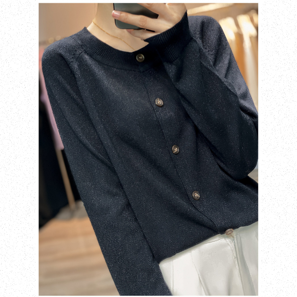 Very Buy 非常勸敗 預購/24年春季復古純色圓領精紡