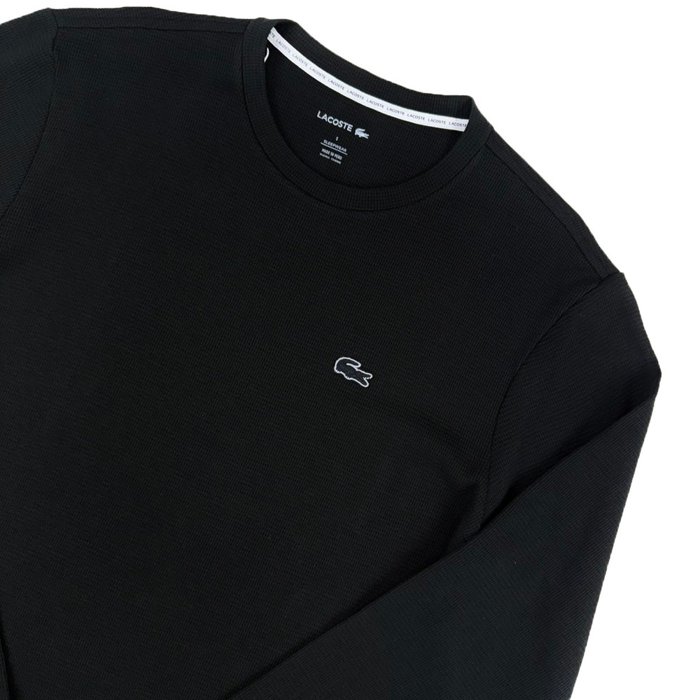 LACOSTE 黑鱷出沒 Lacoste 長T 透氣 網狀布