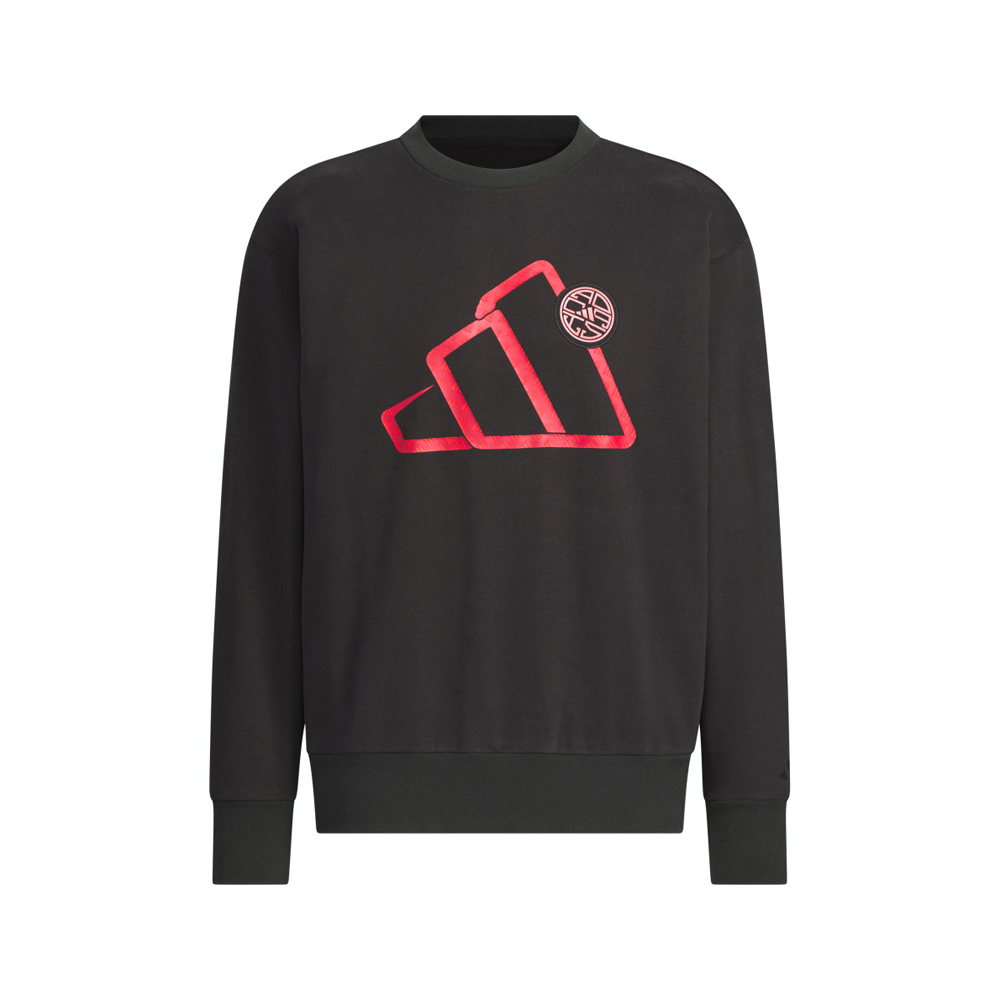 adidas 愛迪達 CM DK Crew 男款 黑色 寬鬆