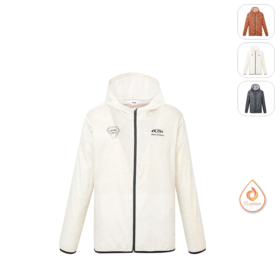 FILA官方直營 男抗UV風衣外套-米色(1JKZ-1313 FILA官方直營 男抗UV風衣外套-米色(1JKZ-1313