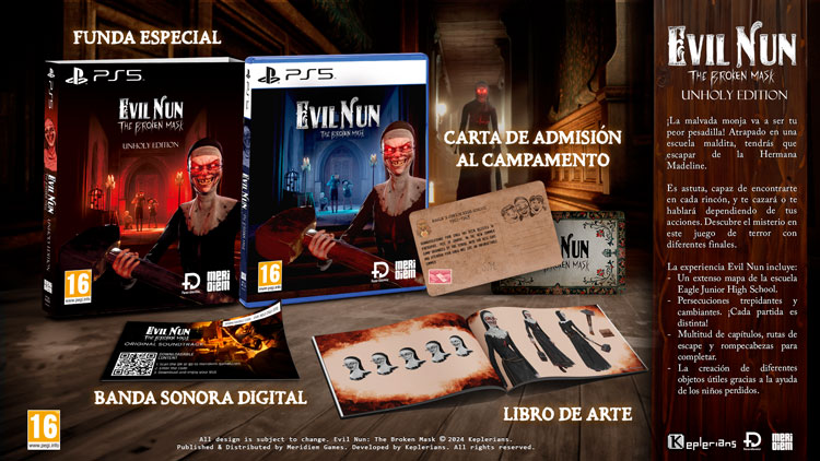 SONY 索尼 PS5 鬼修女 邪惡修女：破碎的面具 邪惡版