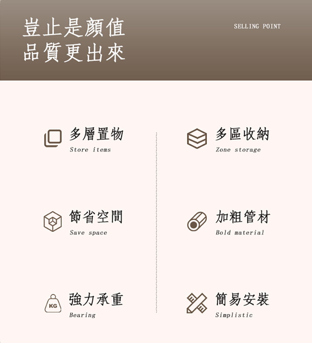 Easy buy 居家生活 多功能抽屜式茶几桌-三層一抽屜(