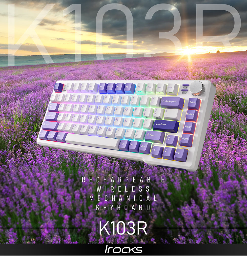 i-Rocks K103R 機械式鍵盤-靜音奶茶軸-RGB背 i-Rocks K103R 機械式鍵盤-靜音奶茶軸-RGB背