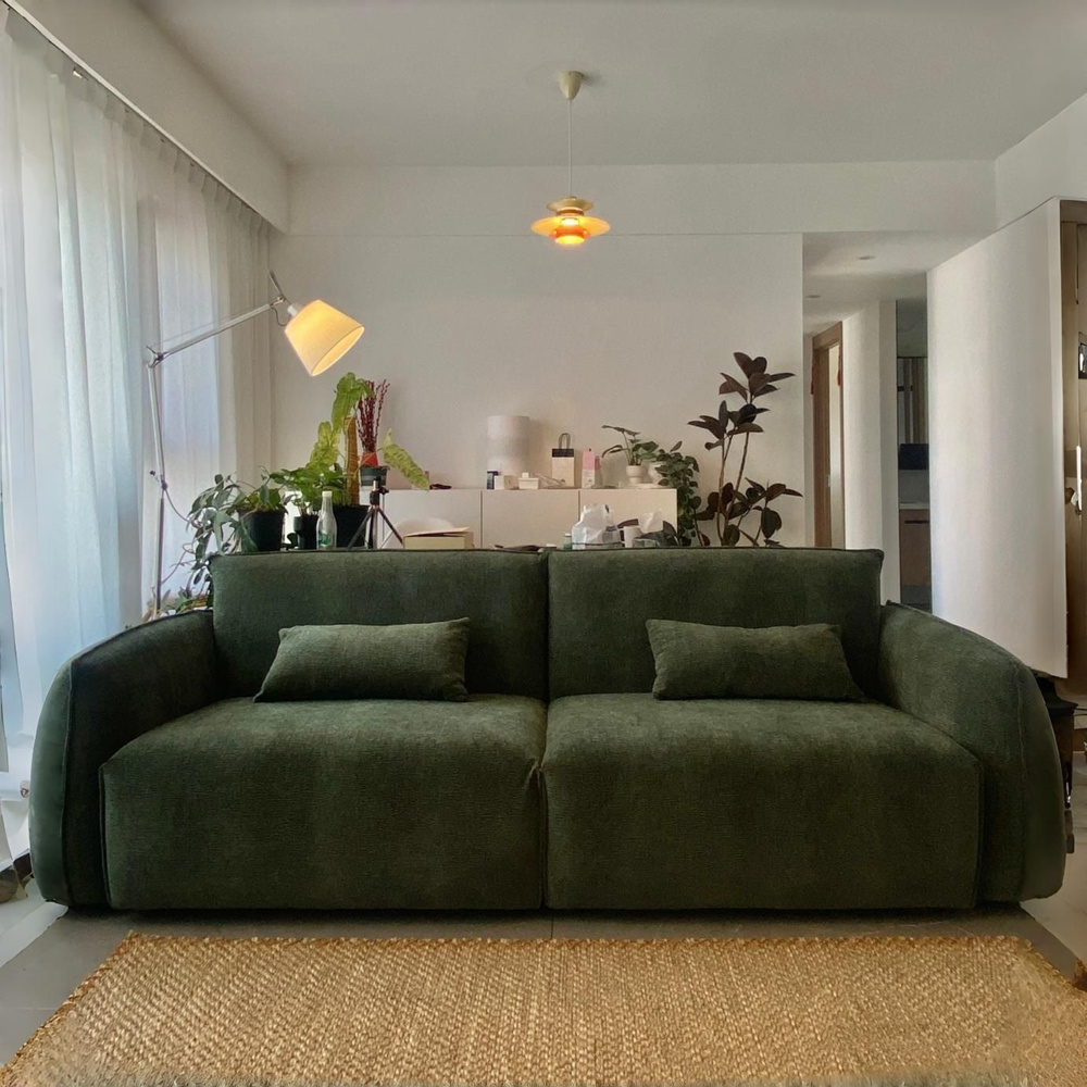 王小朋家具 雙人 120*80*78cm(布藝沙發 奈斯絨沙