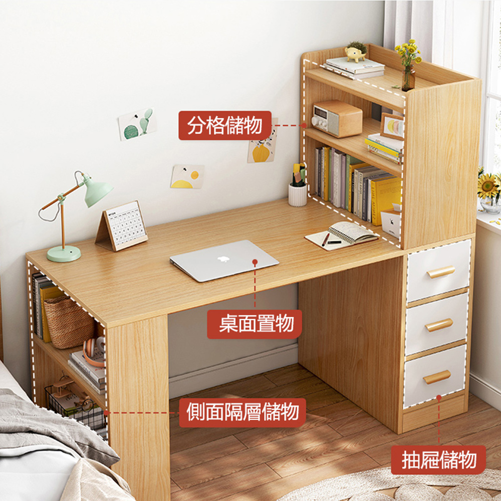 E-home 書桌 電腦桌 工作桌 學習桌 辦公桌 學生桌(