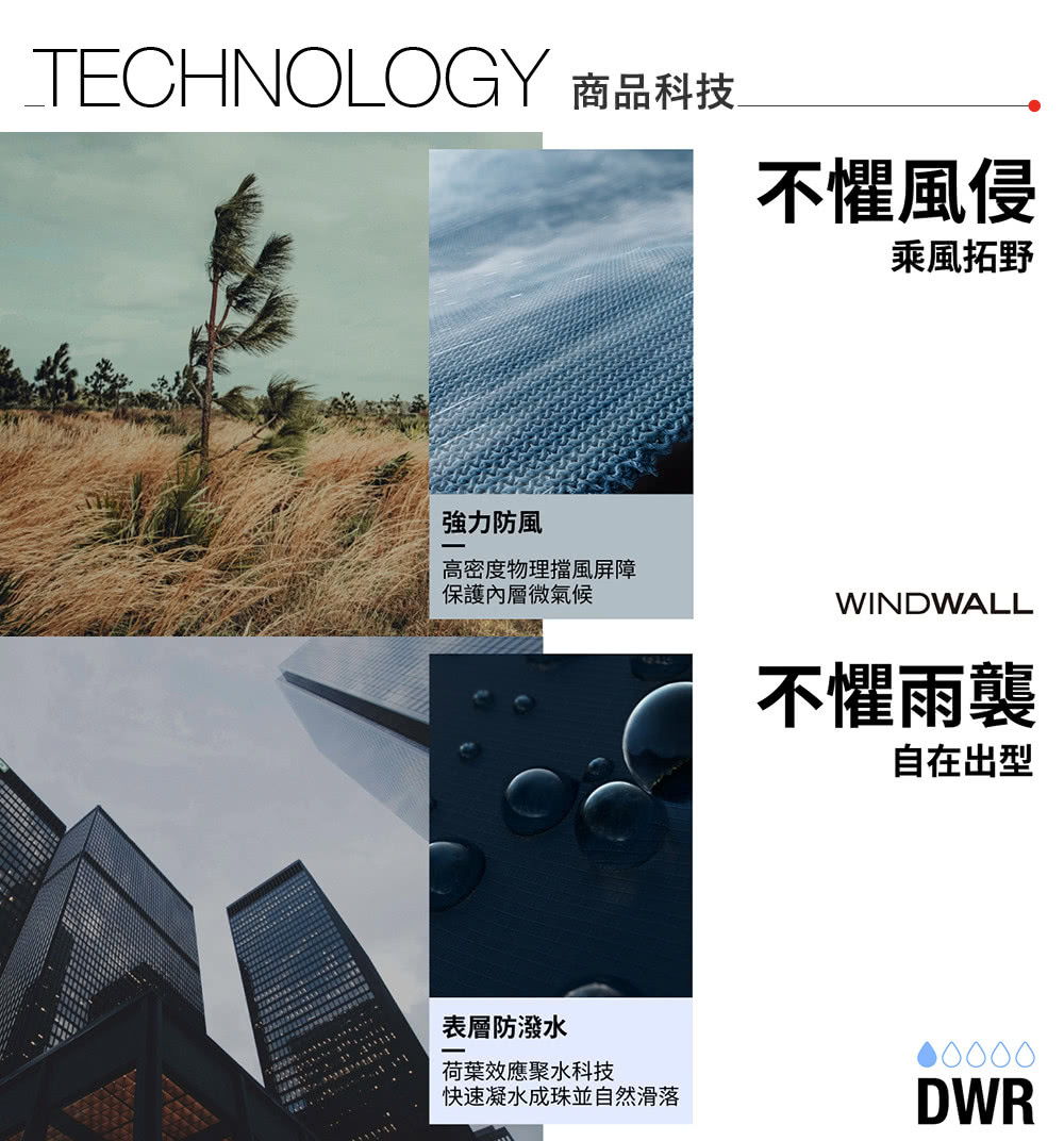 The North Face 官方旗艦 北面男款黑色Wind