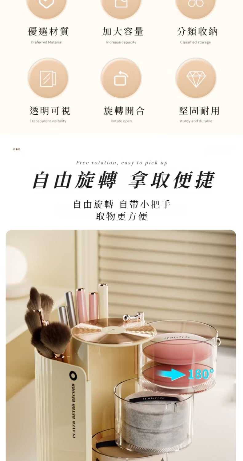 自由旋轉 自帶小把手