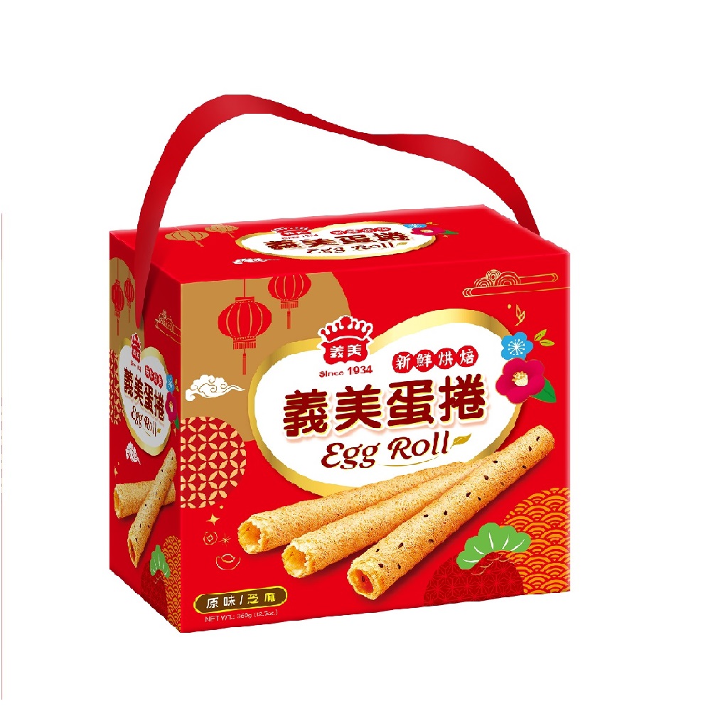 義美 新鮮烘焙 義美蛋捲 原味芝麻 