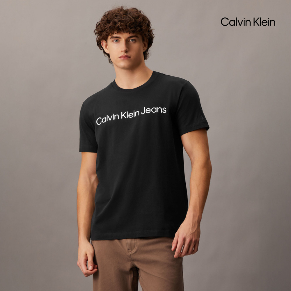 Calvin Klein 官方旗艦館 CK 經典標誌短袖 T
