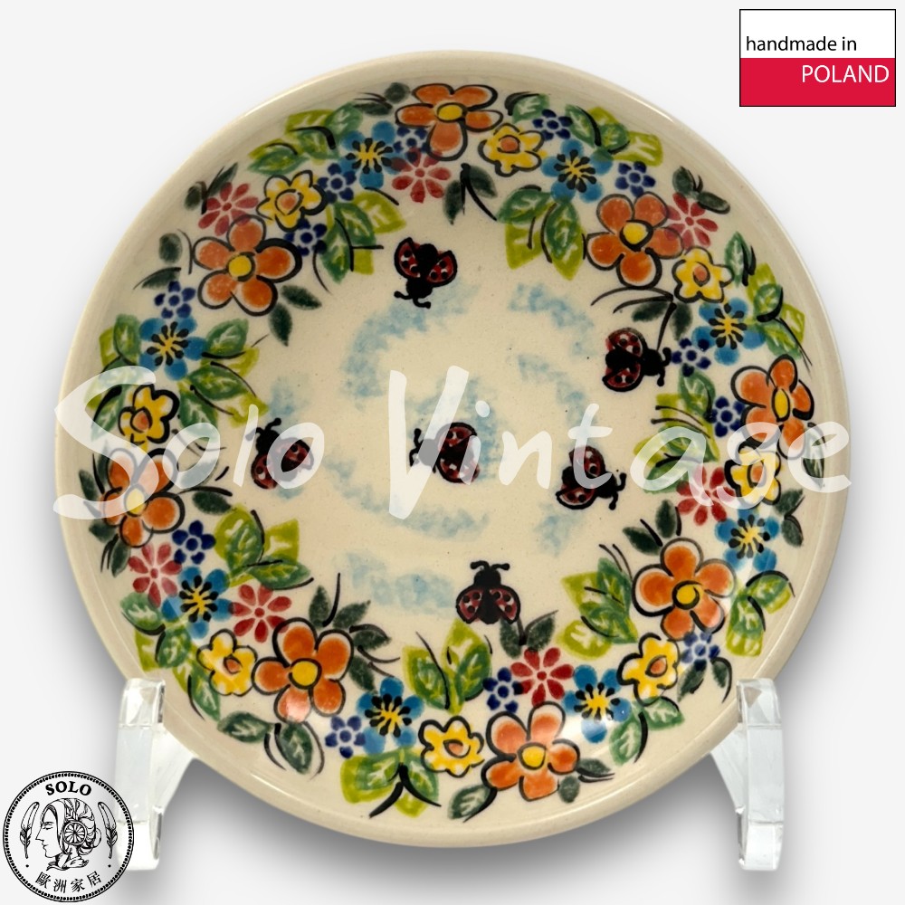 SOLO 波蘭陶 Vena 波蘭陶 14CM 深圓盤 瓢蟲花