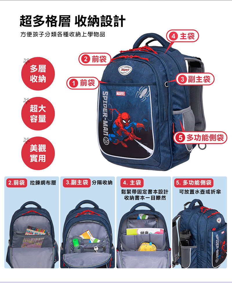 方便孩子分類各種收納上學物品