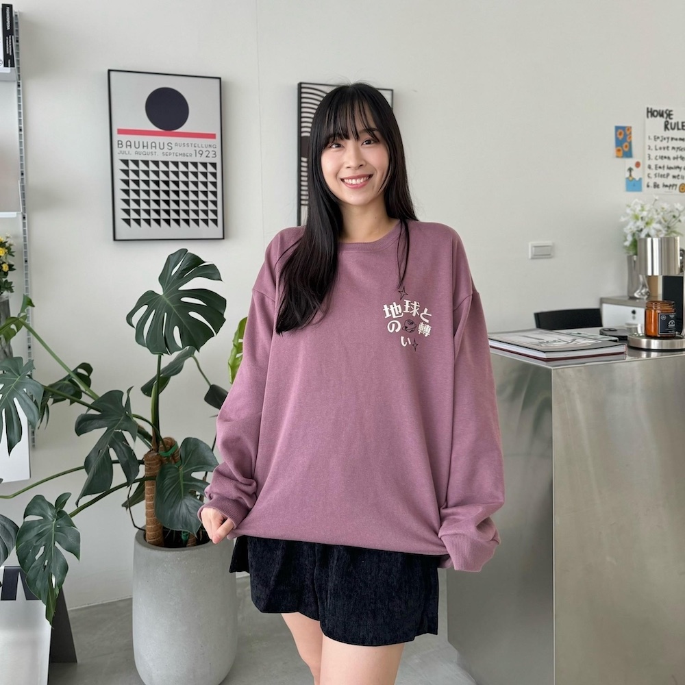 AMERO 男女款 長袖刷毛大學Ｔ(男女款 長袖刷毛大學Ｔ 