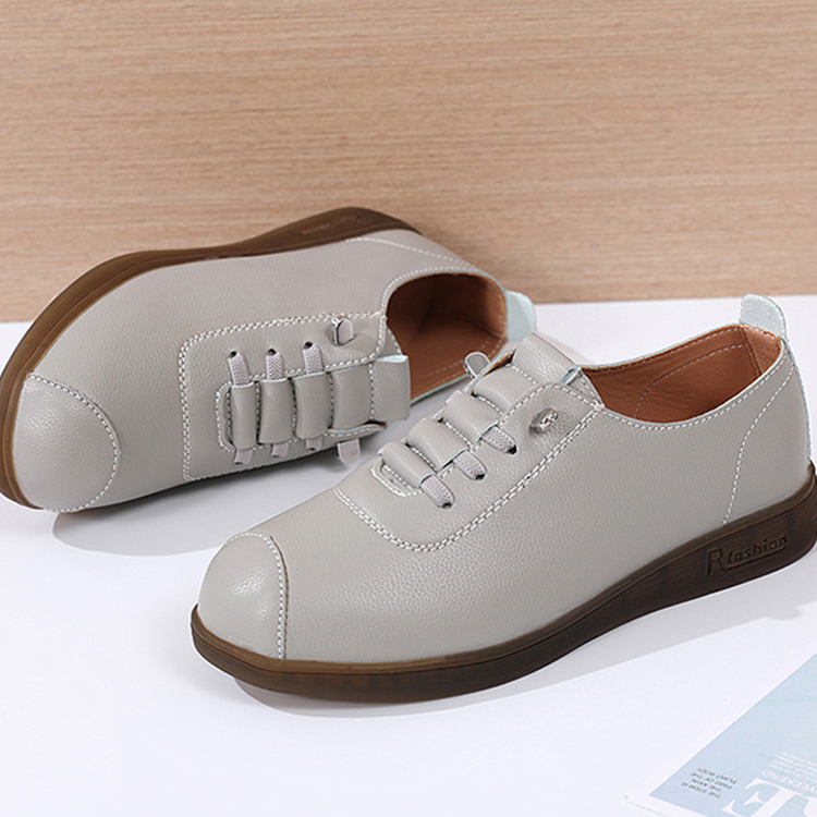 Taroko 潮流鬆緊帶真皮懶人休閒豆豆平底鞋(3色可選)折