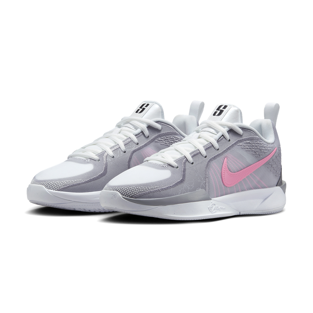 NIKE 耐吉 Sabrina 2 女鞋 大童 銀白粉色 莎