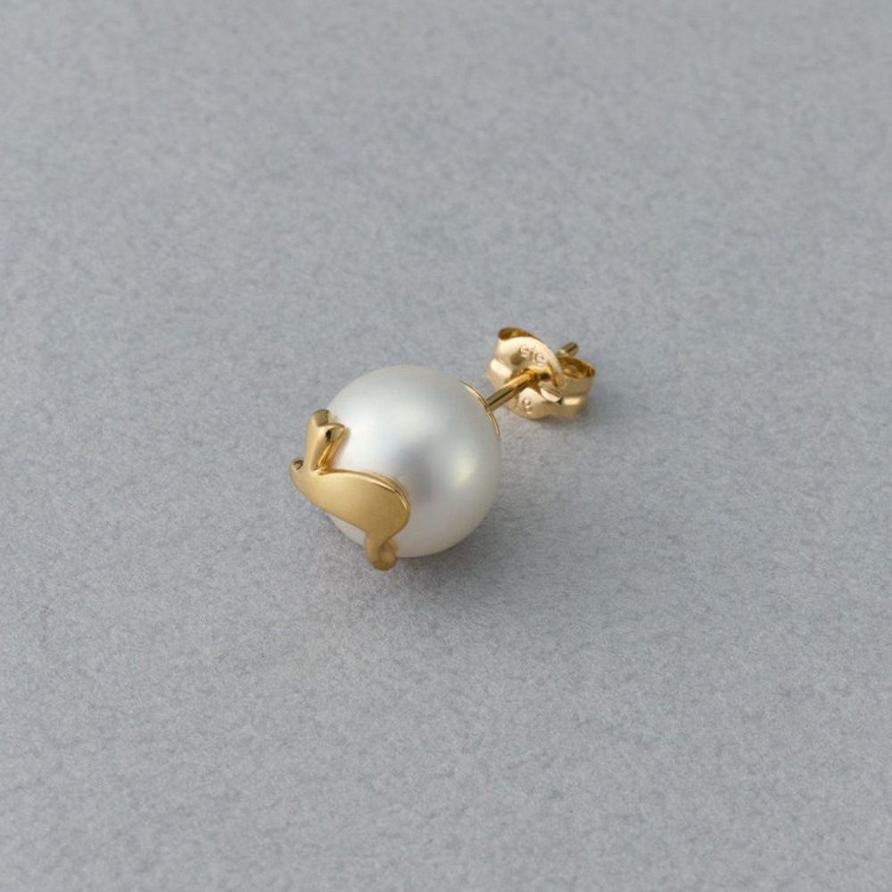 ete 好運招財喵珍珠單耳環(金色)好評推薦