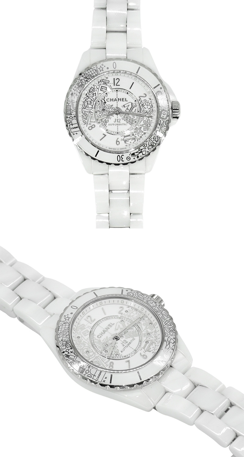 CHANEL 香奈兒 展示品 J12 20週年限量款圖騰陶瓷