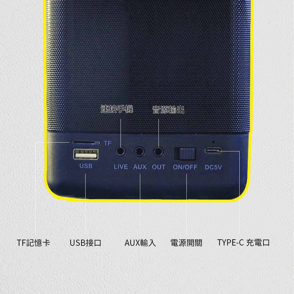 AUX輸入 電源開關