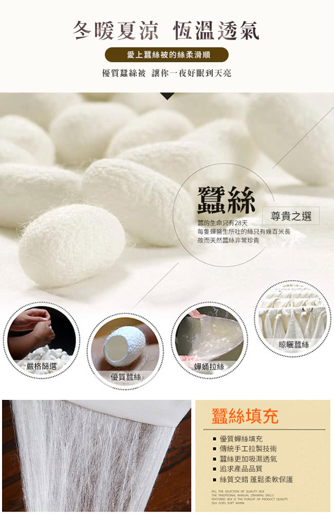 三浦太郎 舒眠經典天然蠶絲被3.0Kg(蠶絲被/四季被/被子