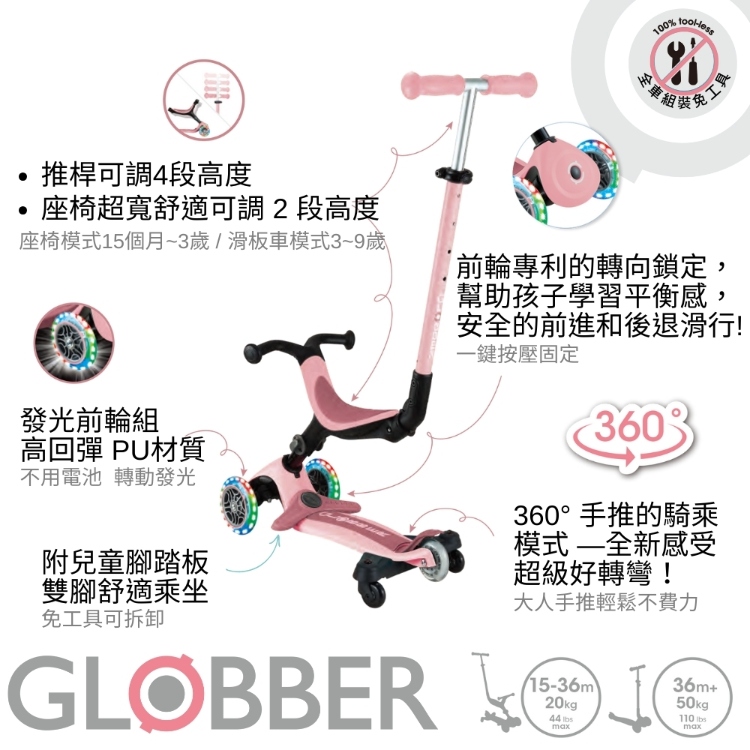 座椅模式15個月3歲滑板車模式39歲
