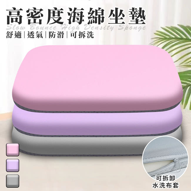 三浦太郎 高密度海綿坐墊/三色任選(增高墊/軟墊/沙發墊/透