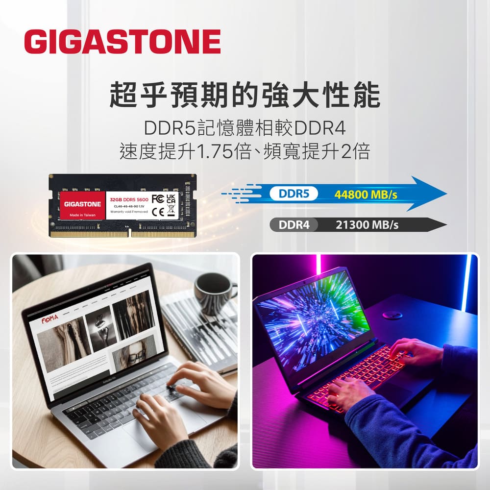 Gigastone 立達國際 DDR5 5600MHz 32 Gigastone 立達國際 DDR5 5600MHz 32