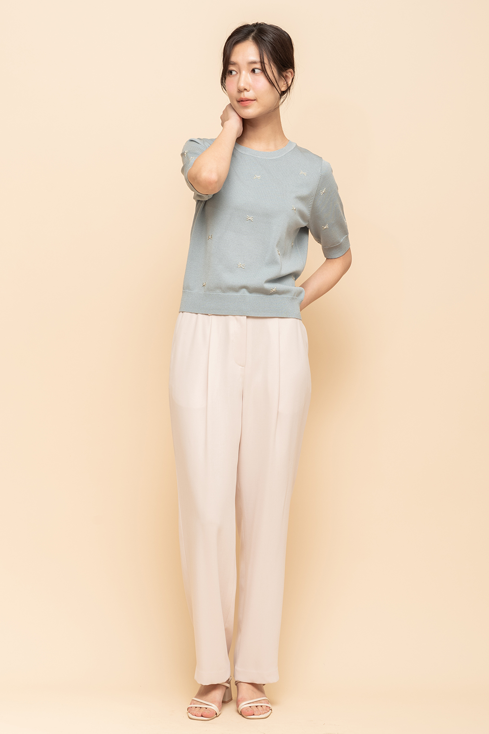 perng yuh 芃諭名品 都會柔調 前褶 西裝褲(202