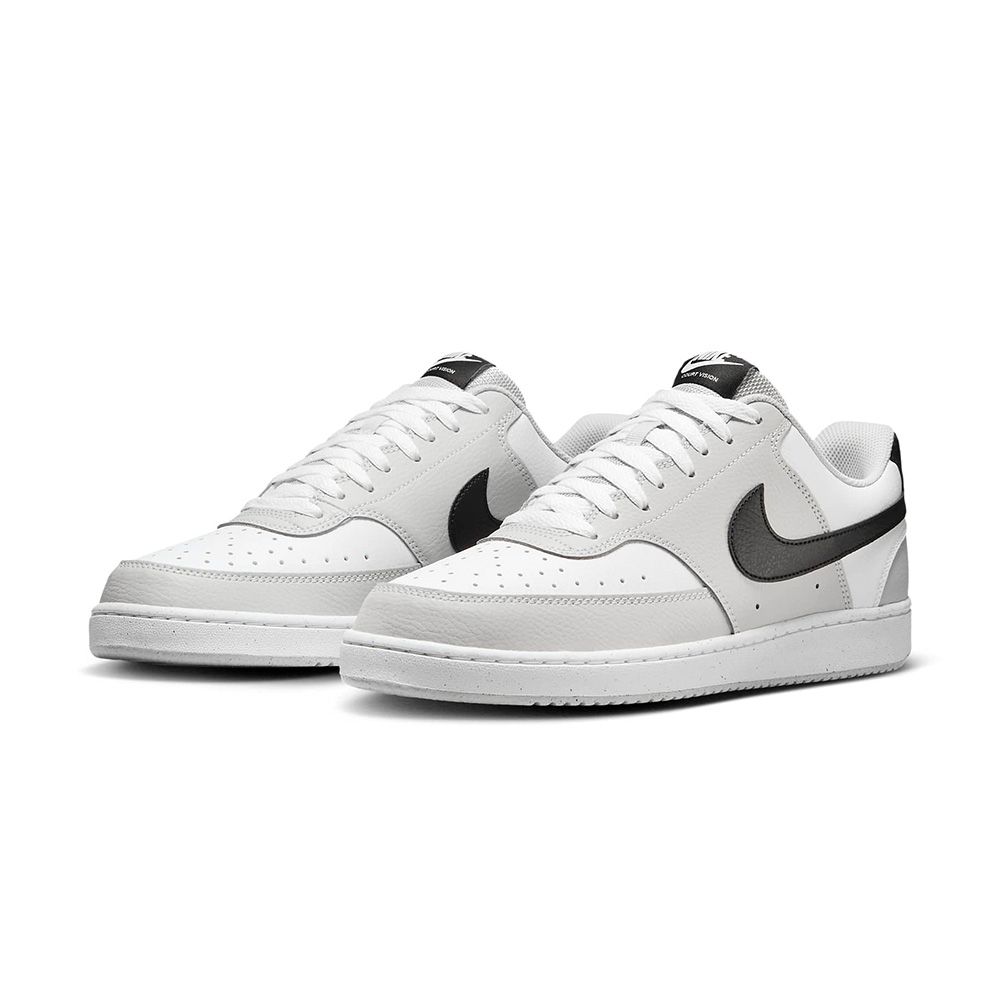 NIKE 耐吉 Court Vision Low 男鞋 灰白