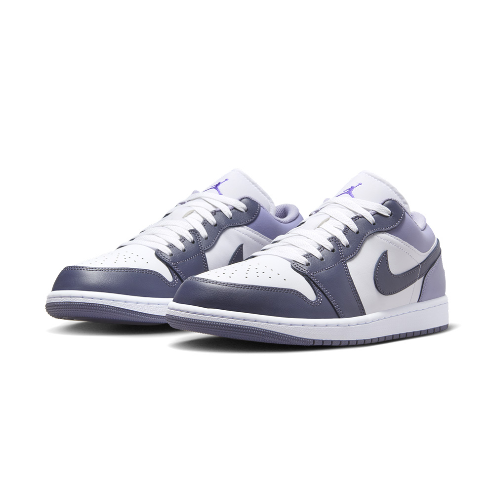 NIKE 耐吉 Air Jordan 1 Low 男鞋 紫白
