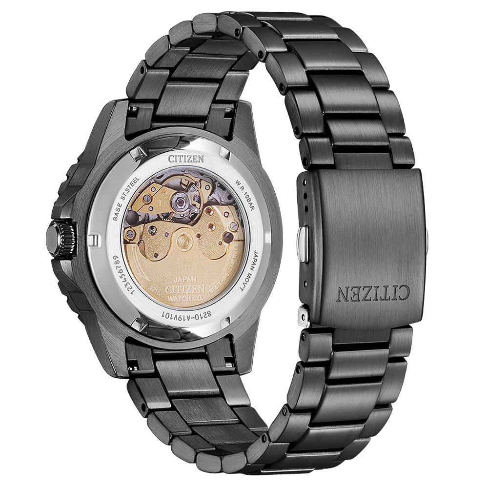CITIZEN 星辰】Mechanica系列夜光行者街頭滑板機械錶/43mm(NJ0177-84X