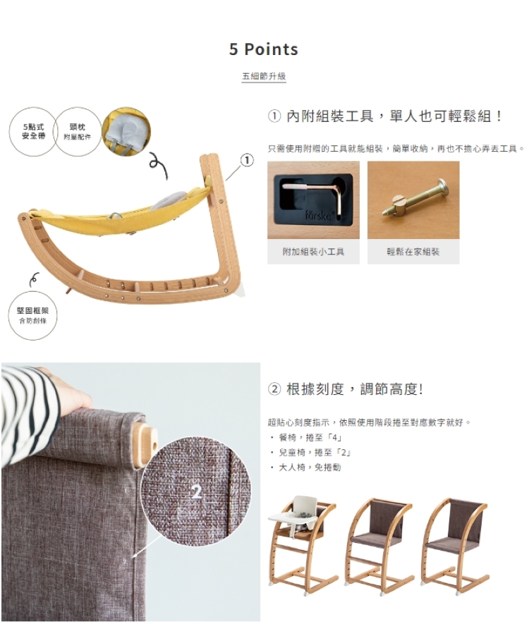 只需使用附贈的工具就能組裝,簡單收納,再也不擔心弄丟工具。