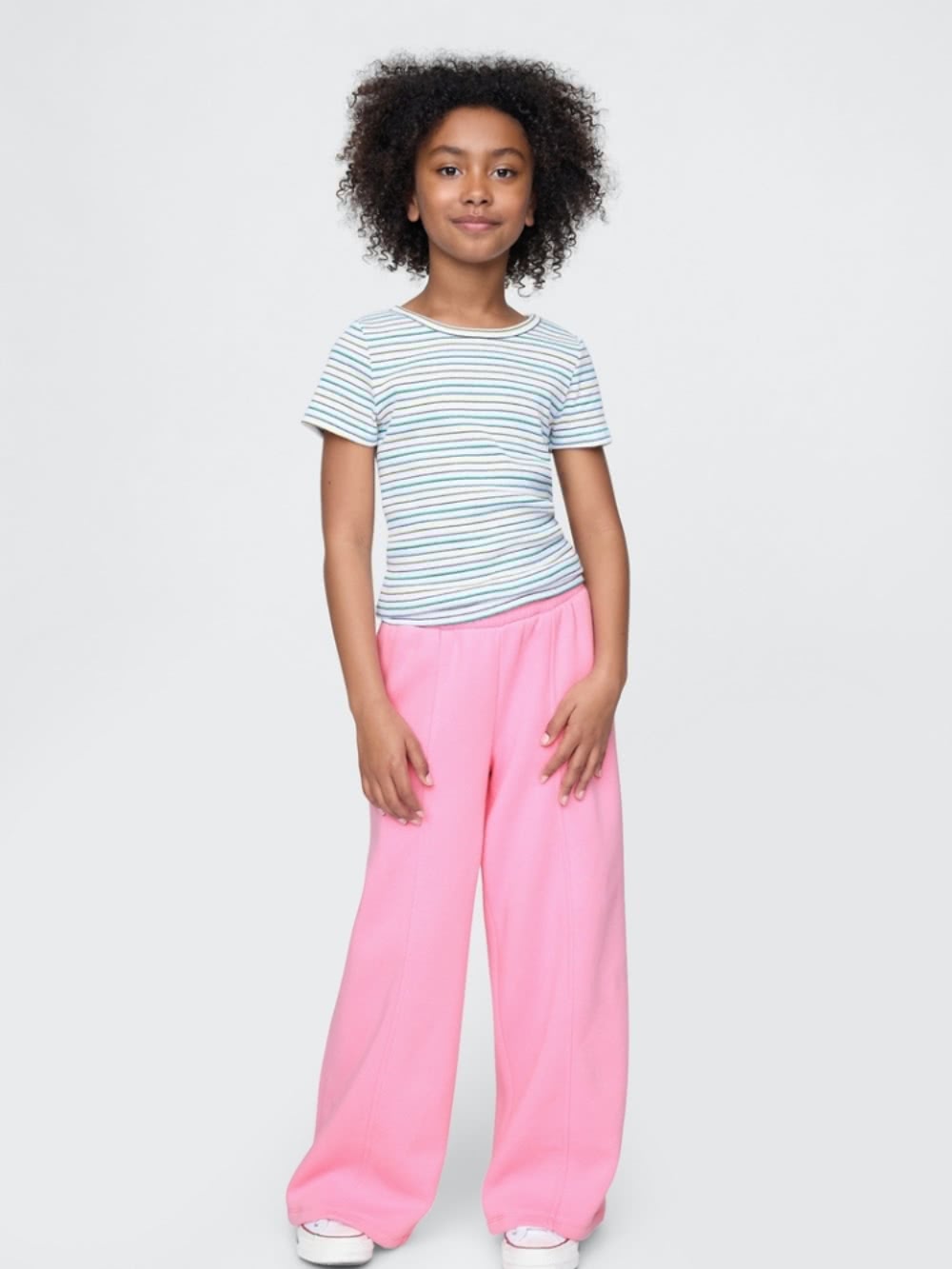 GAP 女童裝 鬆緊運動褲-粉色(716741)好評推薦