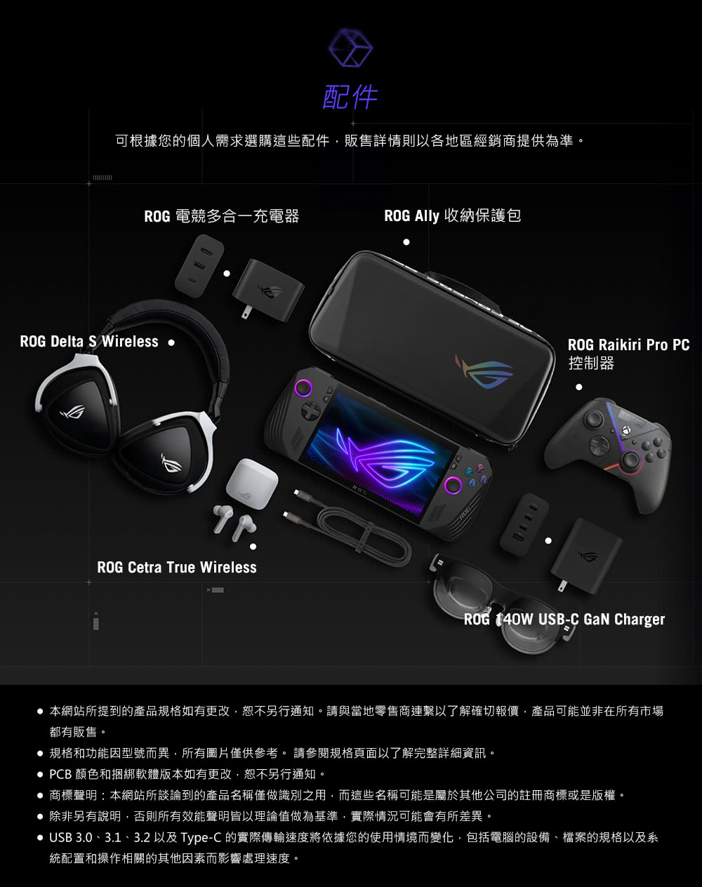 USB 3.0、3.1、3.2 以及 TypeC 的實際傳輸速度將依據您的使用情境而變化,包括電腦的設備、檔案的規格以及系