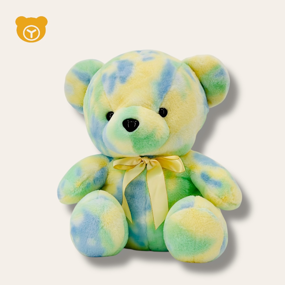 Allbemine 歐比邁 18吋柔柔熊雲彩版(彩虹熊 熊玩