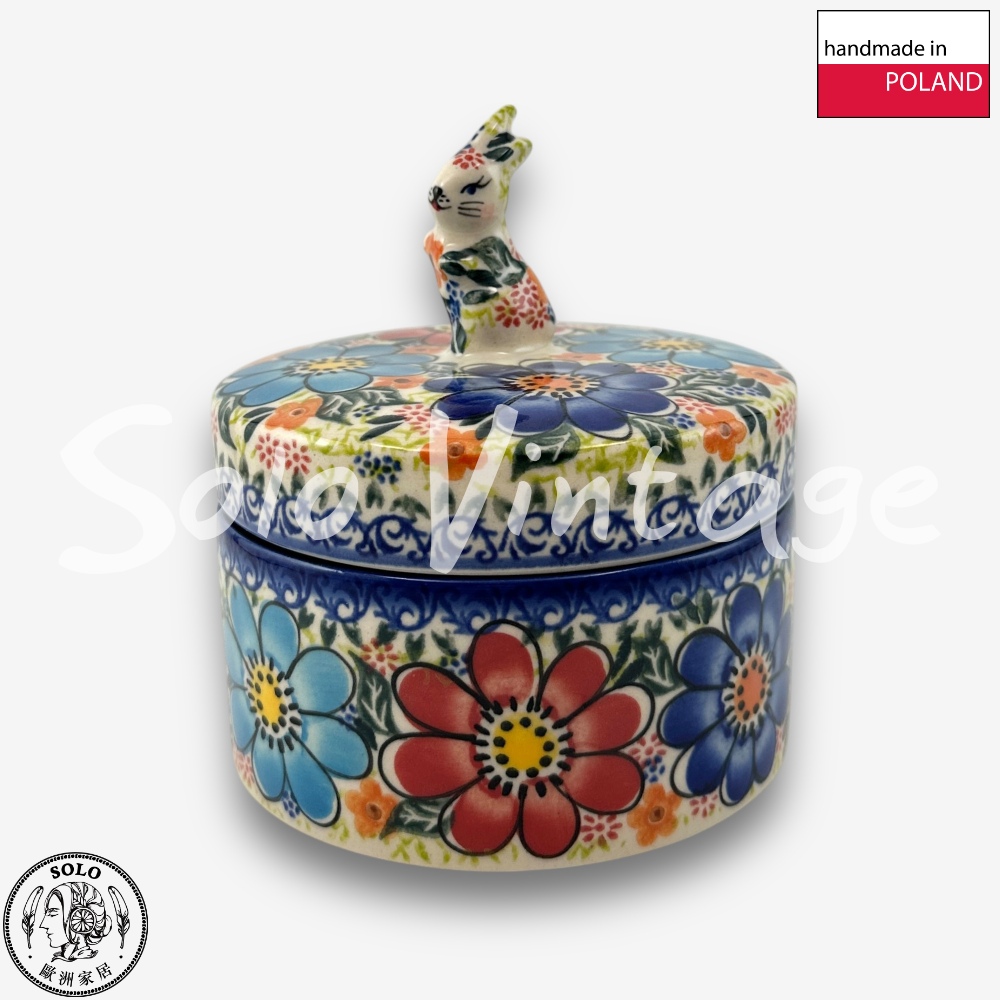 波蘭陶 Vena 波蘭陶 11.5CM 有蓋罐 置物罐 花之